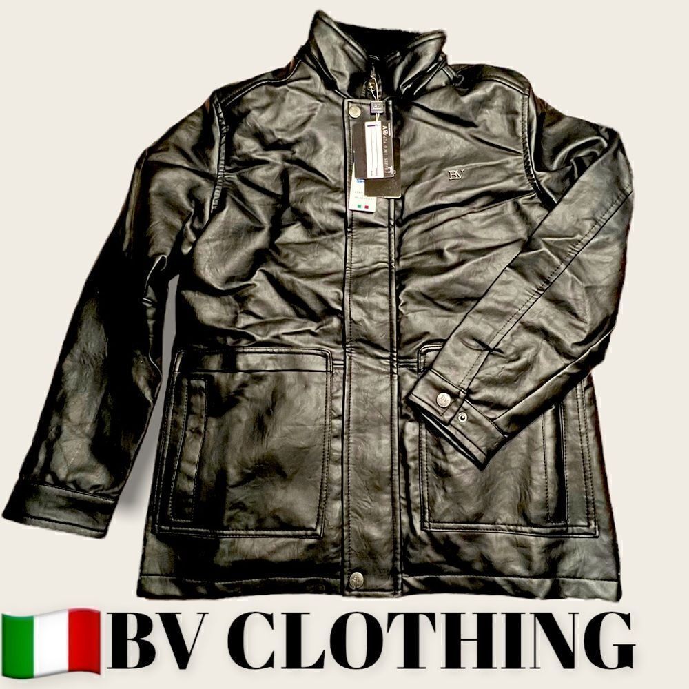 Woman’s BV CLOTHING Italian Leather Jacket M Black